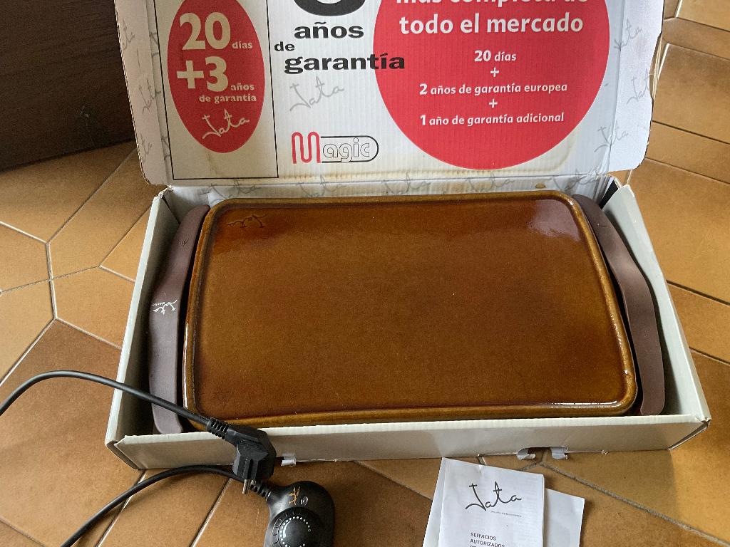 Tafelgrill met steen  / Steengrill, Elektronische apparatuur, Grillplaten, Ophalen of Verzenden, Gebruikt, Tafelgrill