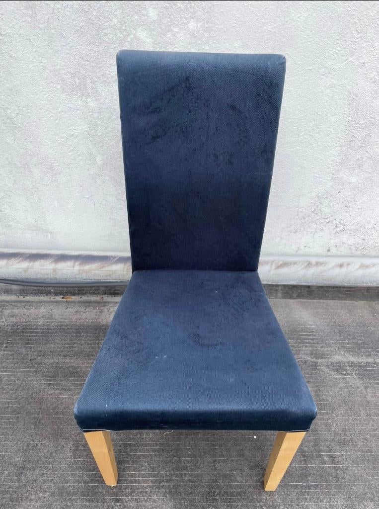 2 HOUSSES de chaises bleues, Comme neuf, Deux, Enlèvement, Bleu