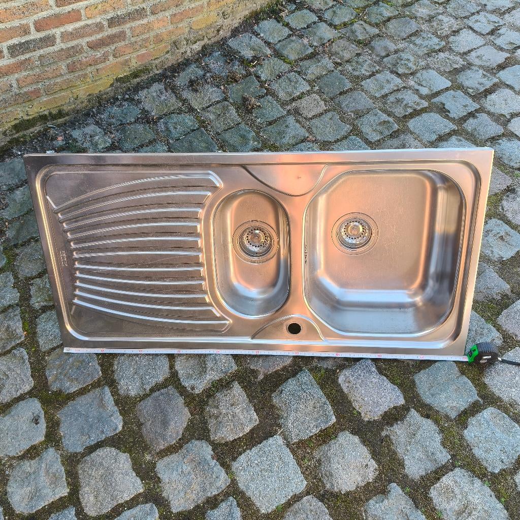 Aluminium gootsteen, Huis en Inrichting, Keuken | Keukenelementen, Ophalen