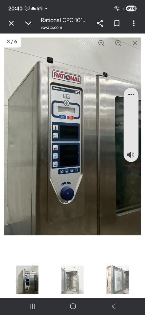 Rational, Elektronische apparatuur, Ovens, Ophalen, Gebruikt, Oven, 60 cm of meer