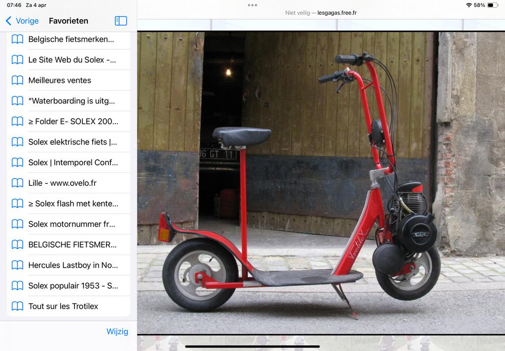 Ik zoek solex trotilex, Fietsen en Brommers, Ophalen, Zo goed als nieuw