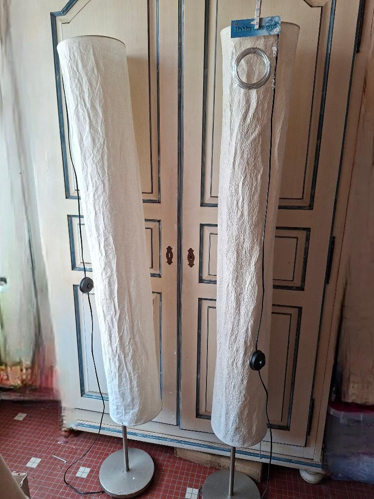 2 lampes Ikea, Enlèvement, Utilisé, Tissus, 75 cm ou plus