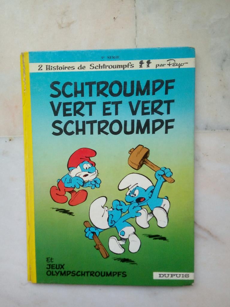 Schtroumpf vert et vert schtroumpf (E.O)., Peyo, Enlèvement ou Envoi, Une BD, Utilisé