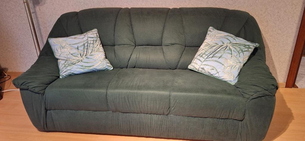 groen salon in alcantara, Ophalen, Gebruikt, Stof, Klassiek alcantara