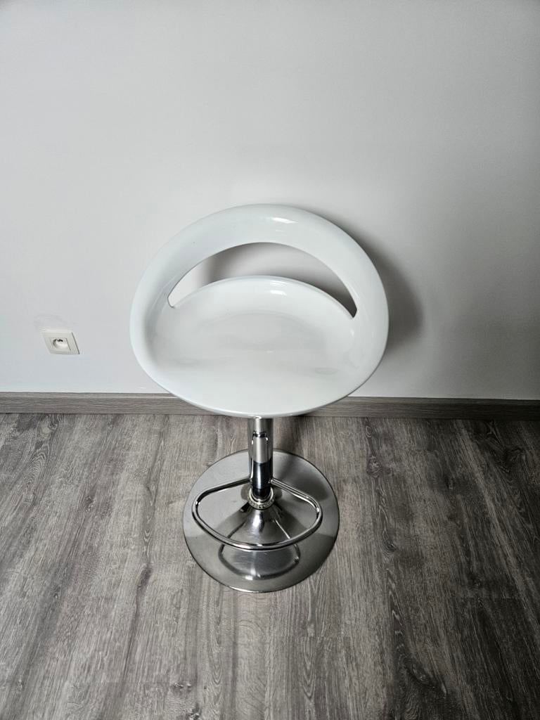 Tabouret blanc, Maison & Meubles, Tabourets de bar, Enlèvement