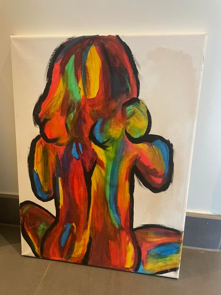 Authentieke schilderij naakte dame, Ophalen