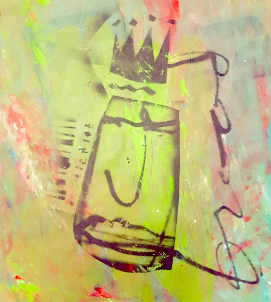 Herman brood koninginnehoofd, Antiek en Kunst, Ophalen of Verzenden