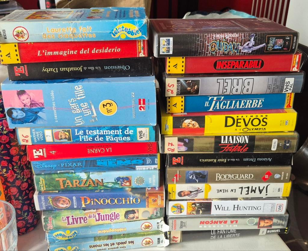 Lot de cassettes vidéo, Cd's en Dvd's, VHS | Film, Ophalen