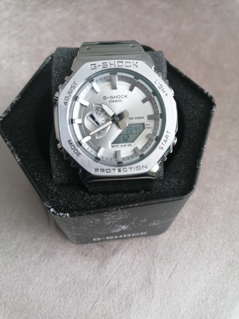 Montre classique en argent, Enlèvement ou Envoi, Argent, Casio