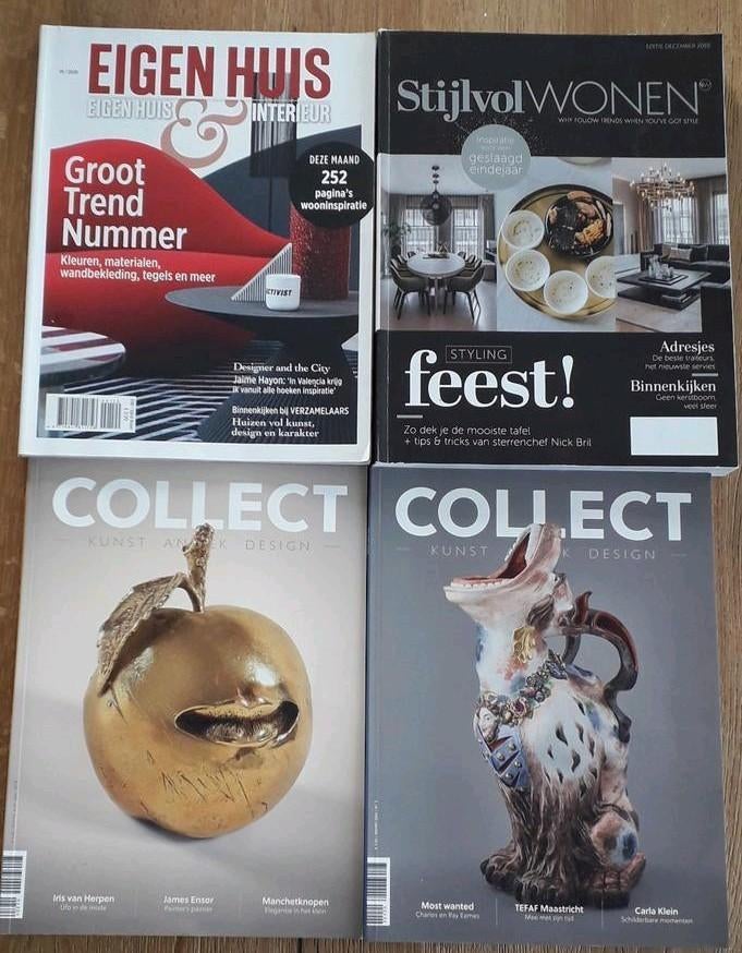 Tijdschriften kunst Eigenhuis wonen, Livres, Enlèvement, Comme neuf, Autres types