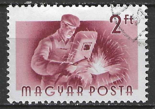 Hongrie 1955 - Yvert 1172 - Série actuelle - Profession (ST), Envoi, Affranchi