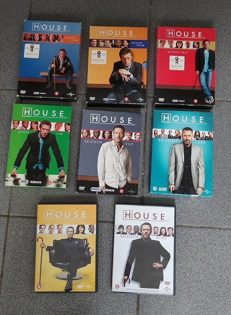 DVD collectie House 1 tem 8, Cd's en Dvd's, Ophalen of Verzenden, Zo goed als nieuw