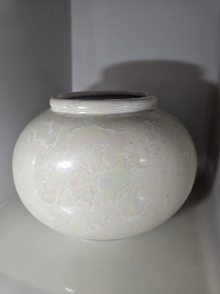 Vaas West Germany parelmoer bol, Ophalen of Verzenden