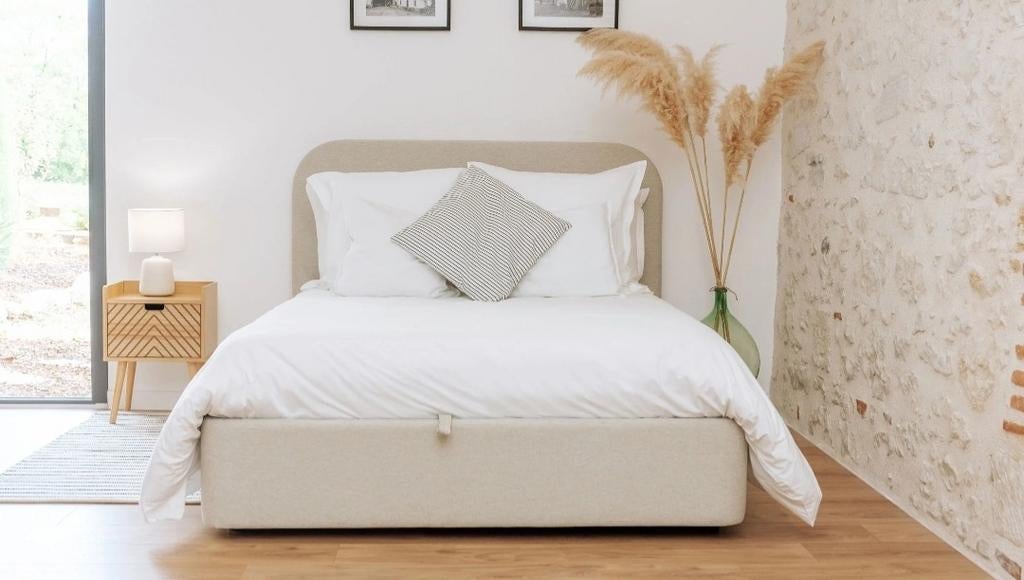 Lit coffre 180x200 neuf, Enlèvement