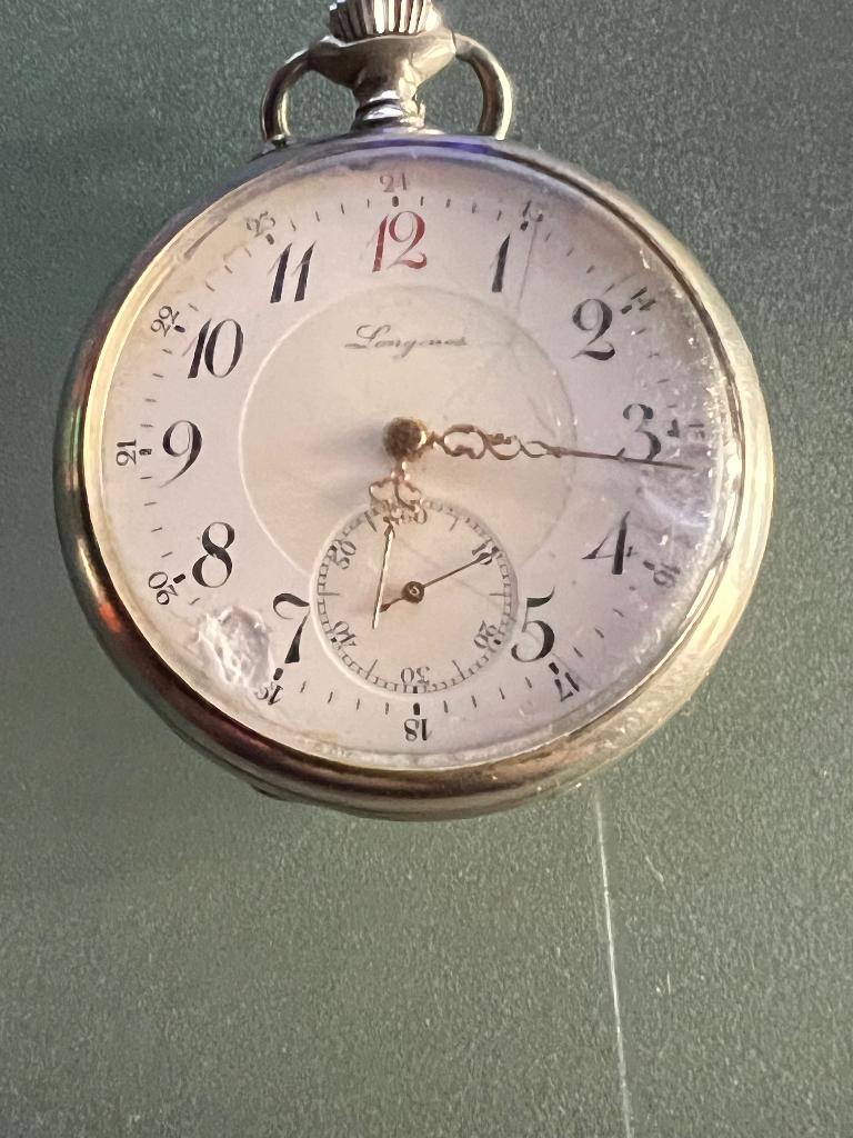 Longines horloge, Handtassen en Accessoires, Horloges | Heren, Ophalen of Verzenden, Gebruikt, Zakhorloge