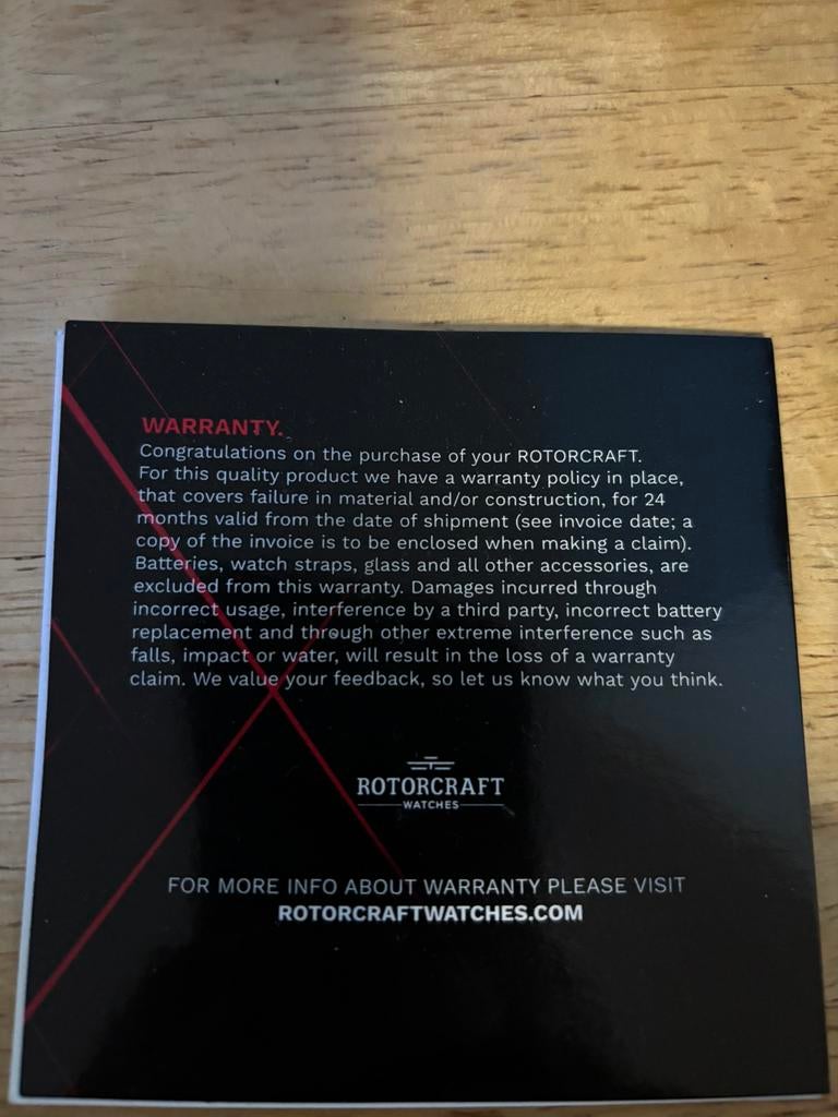 Rotorcraft chronograaf horloge., Ophalen, Nieuw, Polshorloge, Overige merken