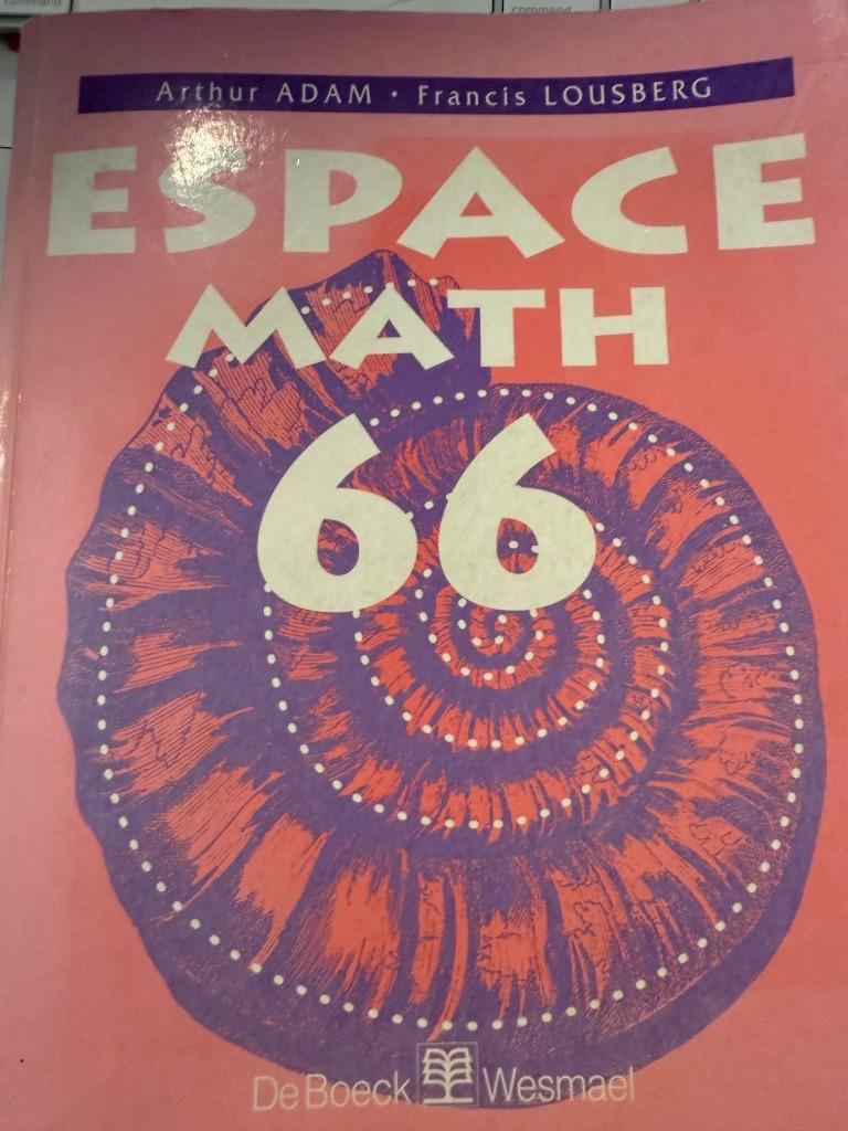Espace math 66 : mathématiques 6 périodes-semaine De Arthur, Livres, Enlèvement