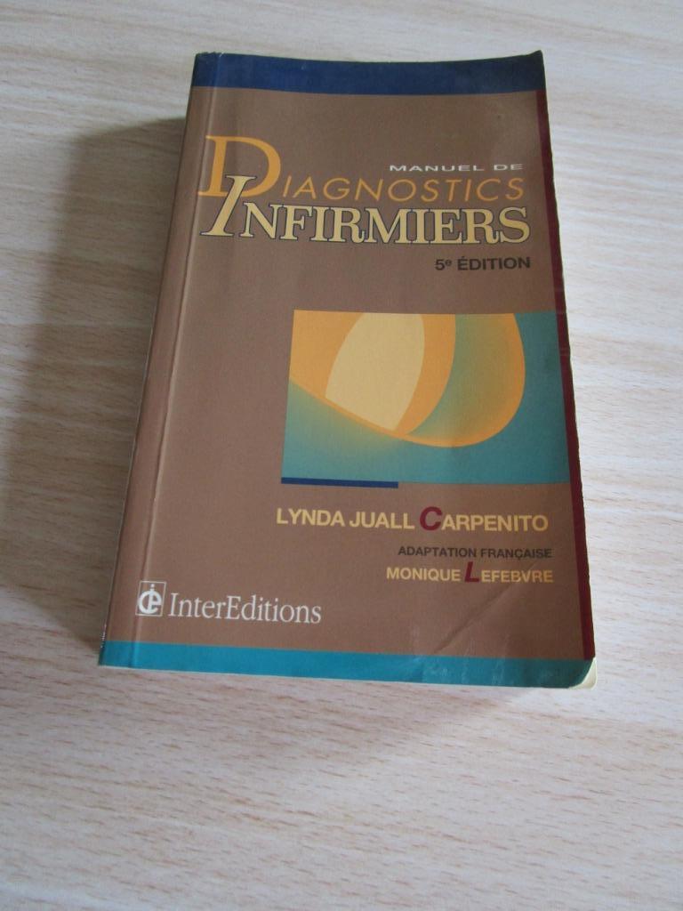 Manuel de diagnostics infirmiers, Livres, Enlèvement ou Envoi, Utilisé, Autres niveaux, InterEdition