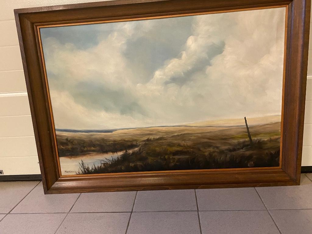 Tableau Horgnies, Antiquités & Art, Art | Peinture | Classique, Enlèvement