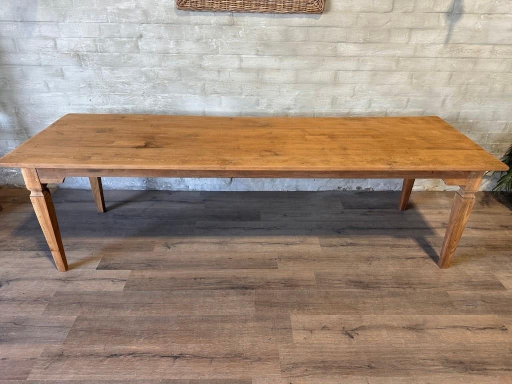 Boerentafel - 280 x 90 cm + 80 cm hoog, Maison & Meubles, Tables | Tables à manger, Comme neuf, 50 à 100 cm, 200 cm ou plus, Cinq personnes ou plus