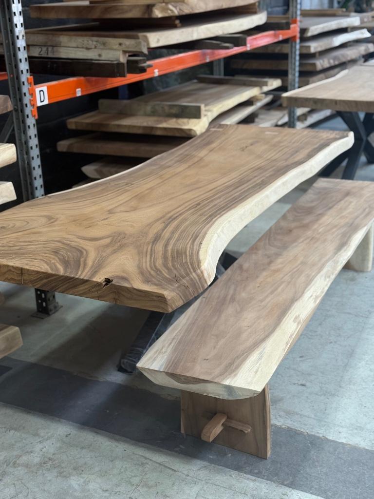 bureel, vergadertafel, tafel ,  sta-tafel , op maat, Nieuw, Ophalen of Verzenden, Info@boomstamtafel.net, Boomstamtafel