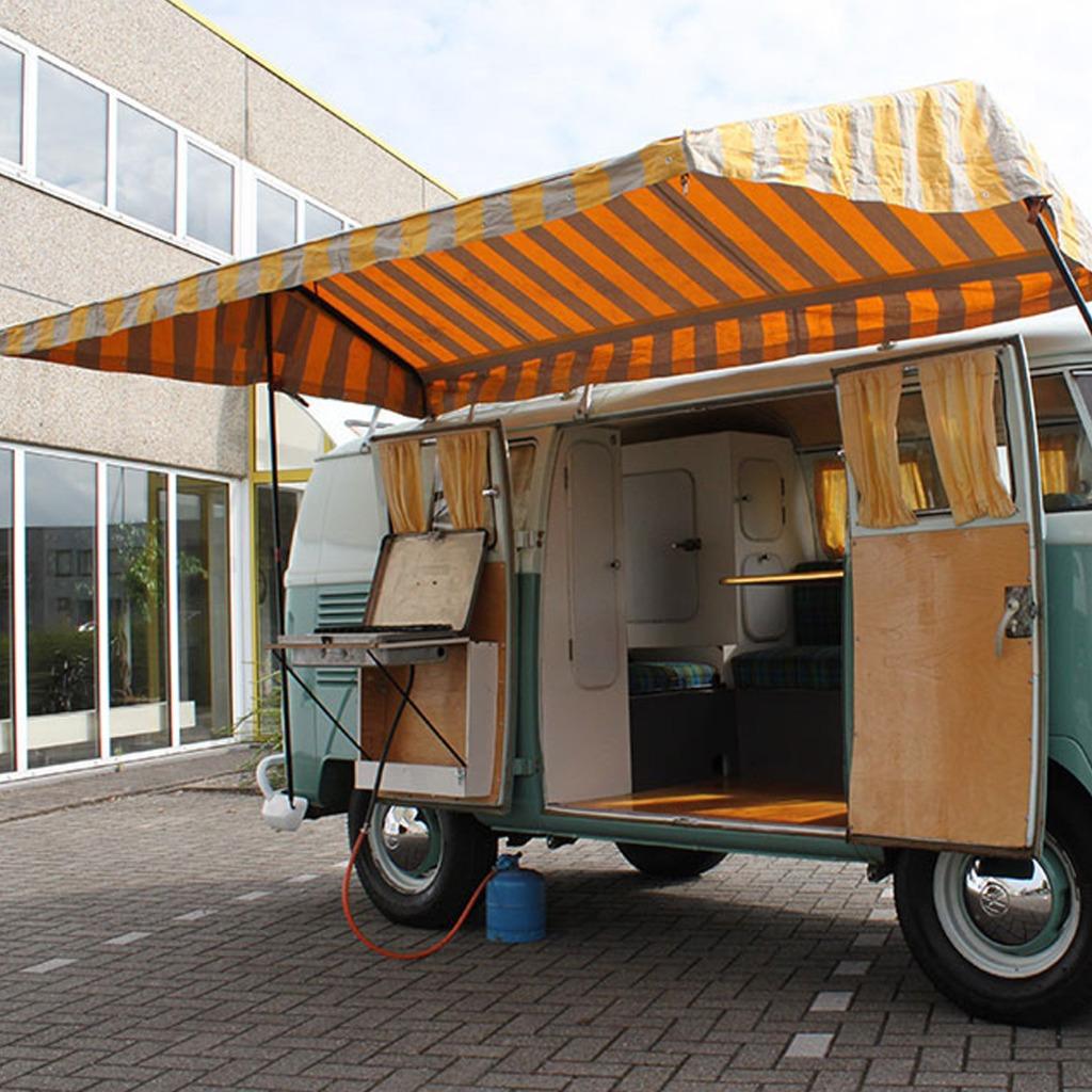 Toile de tente VW Bus Westfalia jaune/gris, Envoi, Neuf