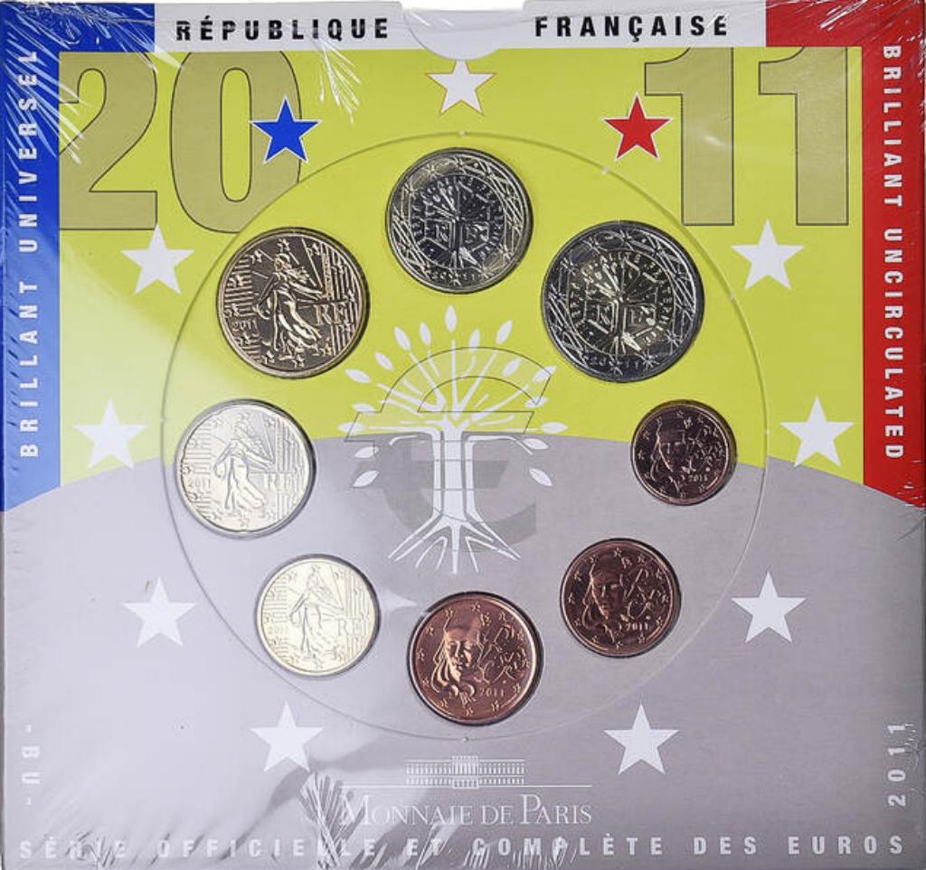 Coffret BU France 2011, Timbres & Monnaies, Monnaies | Europe | Monnaies euro, Envoi, France