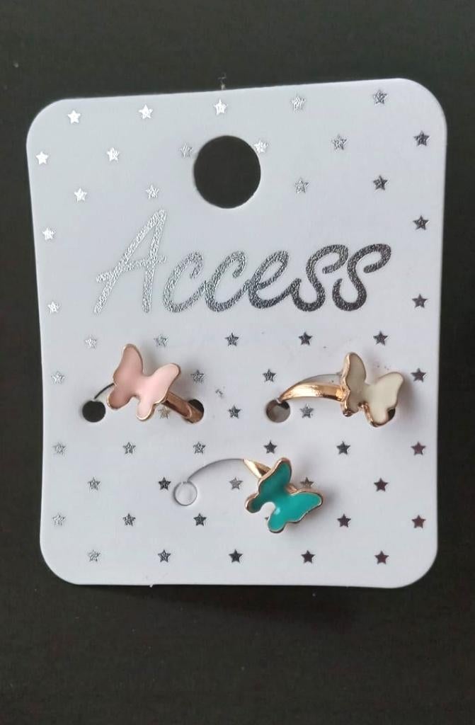 Bague ( lot de 3 bagues ), Handtassen en Accessoires, Ringen, Ophalen, Kunststof, Wit, Nieuw