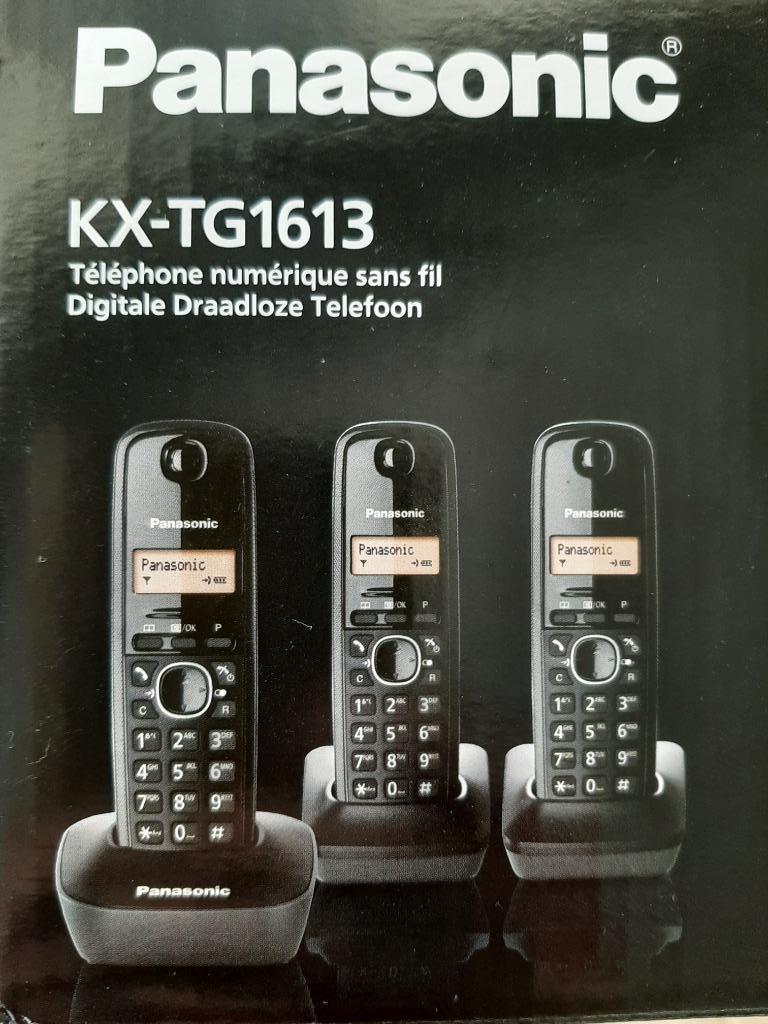 Panasonic KX-TG1613 DECT-telefoon, Ophalen of Verzenden, Zo goed als nieuw, 3 handsets