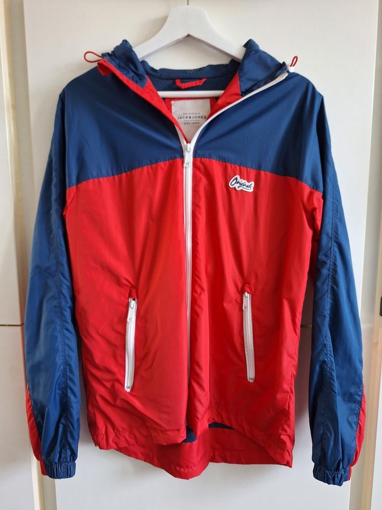 Jack & Jones jas, Kleding | Heren, Jassen | Zomer, Blauw, Ophalen of Verzenden, Zo goed als nieuw, Jack & Jones