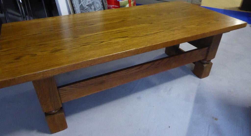 salontafel eik, Huis en Inrichting, Tafels | Salontafels, Ophalen, Gebruikt, 100 tot 150 cm, Klassiek