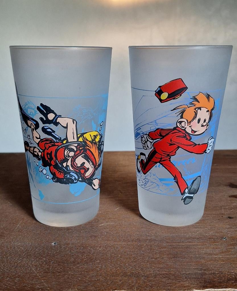 2 verres Spirou Quick, Collections, Enlèvement, Autres personnages, Neuf, Autres types