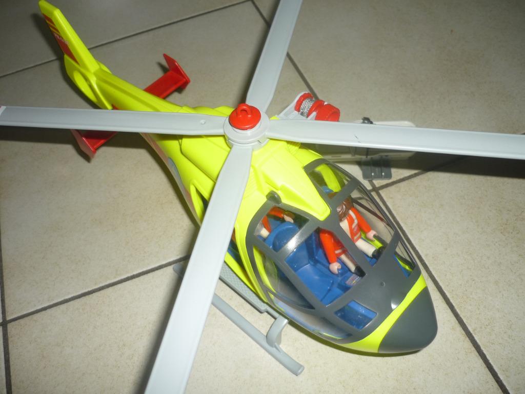 Reddingshelikopter, Kinderen en Baby's, Speelgoed | Playmobil, Verzenden, Zo goed als nieuw, Complete set