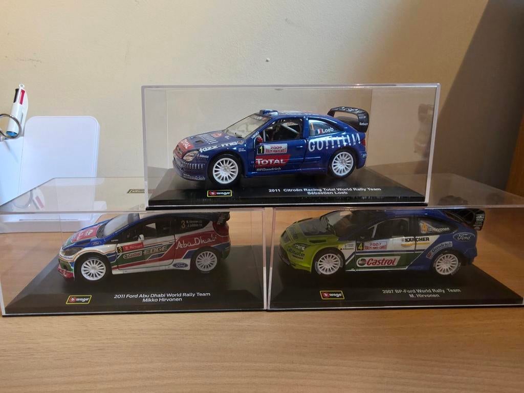 Lot de 3 miniatures de voitures de rallye bburago 1/32ieme, Hobby & Loisirs créatifs, Voitures miniatures | 1:32, Neuf, Voiture