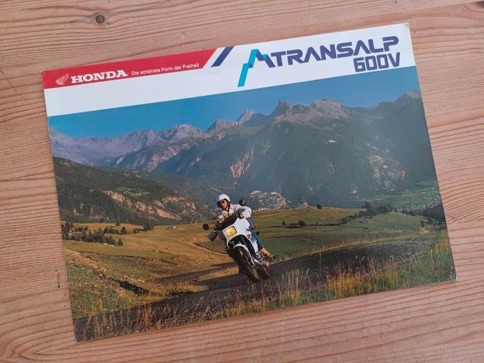 Brochure originale de 8 pages Honda Transalp XL 600 V, Motos, Enlèvement ou Envoi, Honda