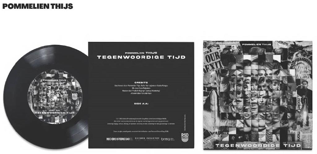 Vinyl Single Pommelien Thijs Tegenwoordige Tijd RSD 2025 NEW, Cd's en Dvd's, Vinyl Singles, Nieuw in verpakking, Single, Nederlandstalig