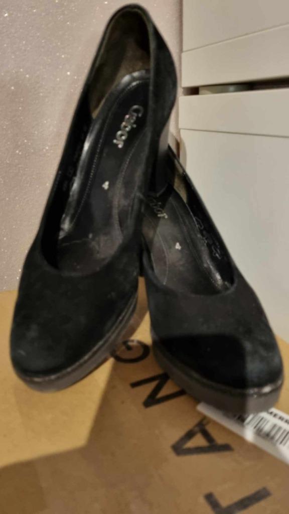 Gabor 37 schoenen van suède en pailletten., Kleding | Dames, Schoenen, Gedragen, Overige typen, Zwart, Verzenden