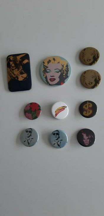 Buttons Andy Warhol, Ophalen of Verzenden