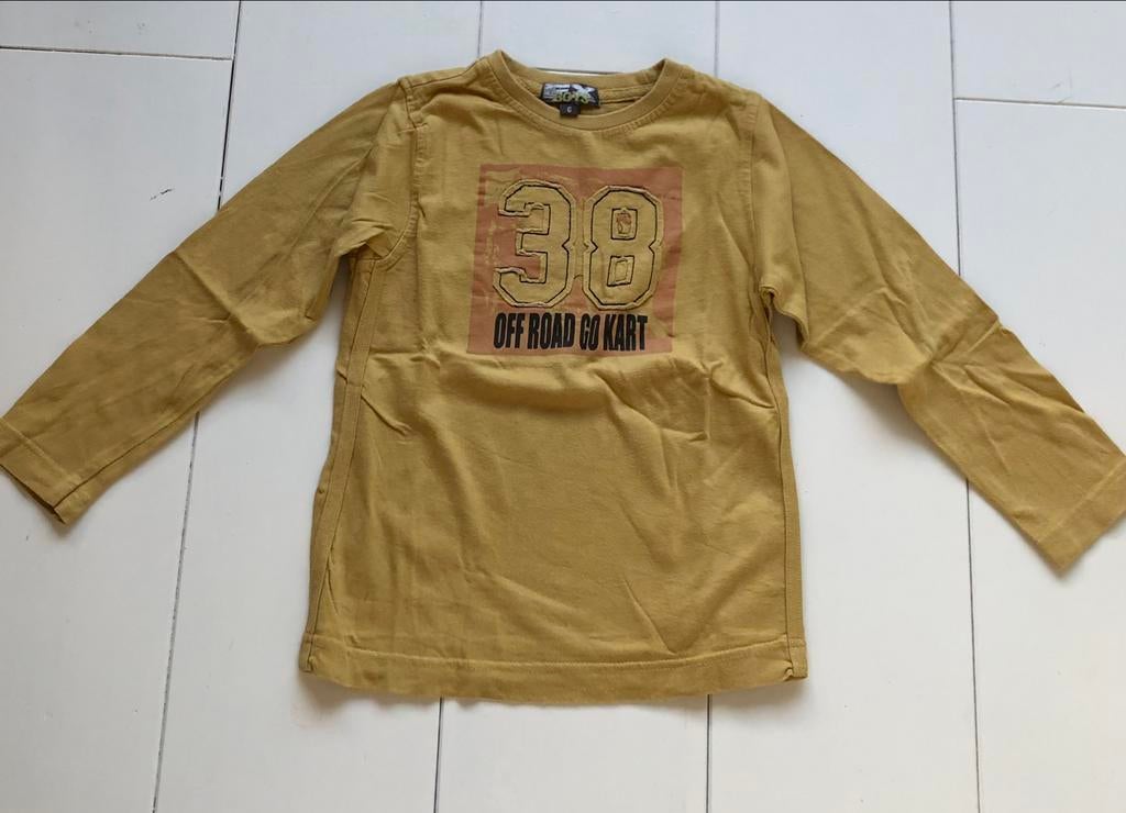 longsleeve Folieke 116 okergeel, Gebruikt, Ophalen of Verzenden, Shirt of Longsleeve, Folieke