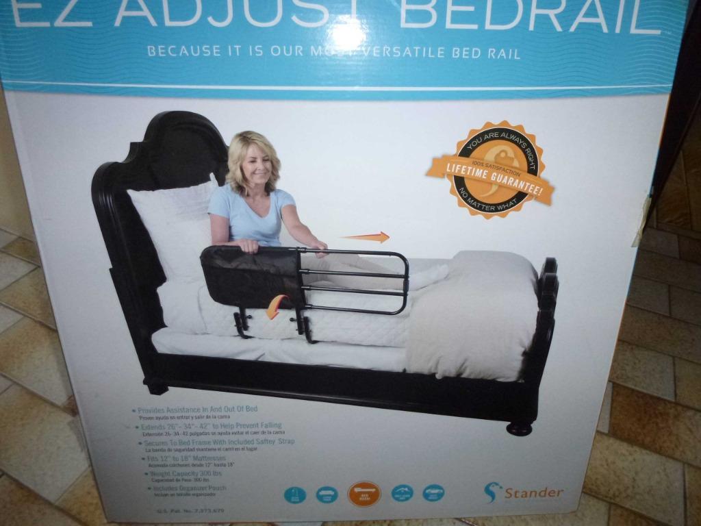 Barrière de lit escamotable de sécurité pour lit d'adulte, Enlèvement ou Envoi, Réglable en hauteur, Comme neuf