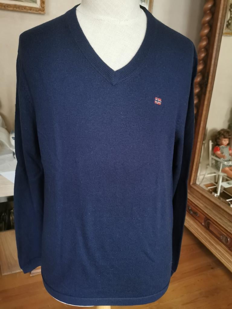 Magnifique pull bleu foncé pour homme de Napapijri, Vêtements | Hommes, Enlèvement ou Envoi, Comme neuf, Taille 52/54 (L)
