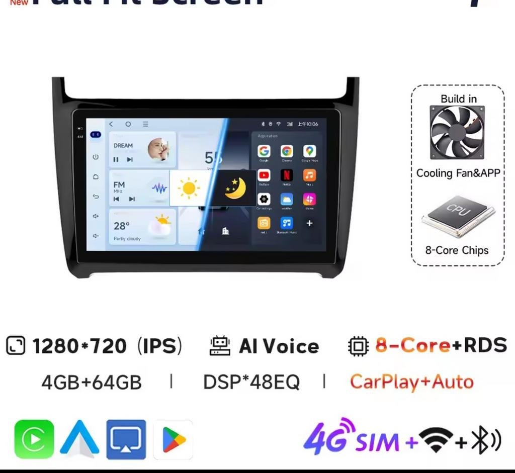 VW Polo carplay, Autos : Divers, Autoradios, Enlèvement, Neuf