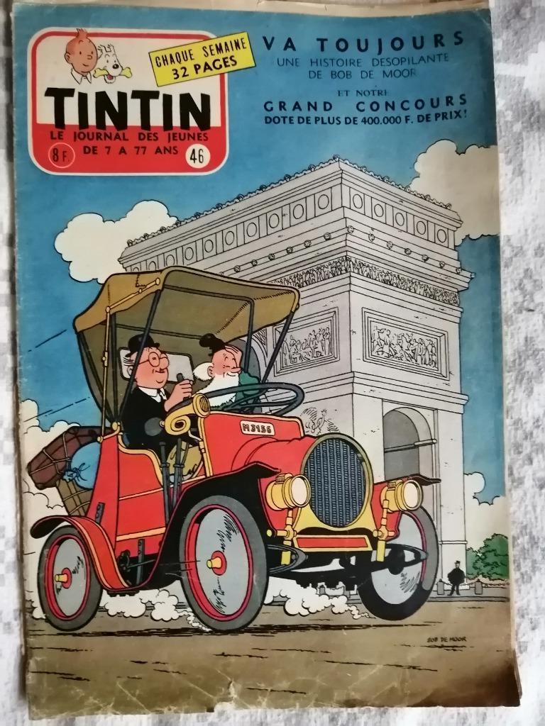 Journal de TINTIN édition Belge n46 - 16 novembre 1955, Collections, Enlèvement ou Envoi, Journal ou Magazine