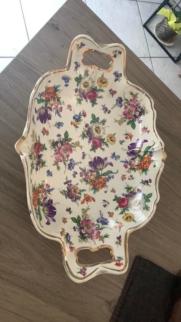 Retro fruitschotel Fleur de saxe, Antiquités & Art, Enlèvement ou Envoi