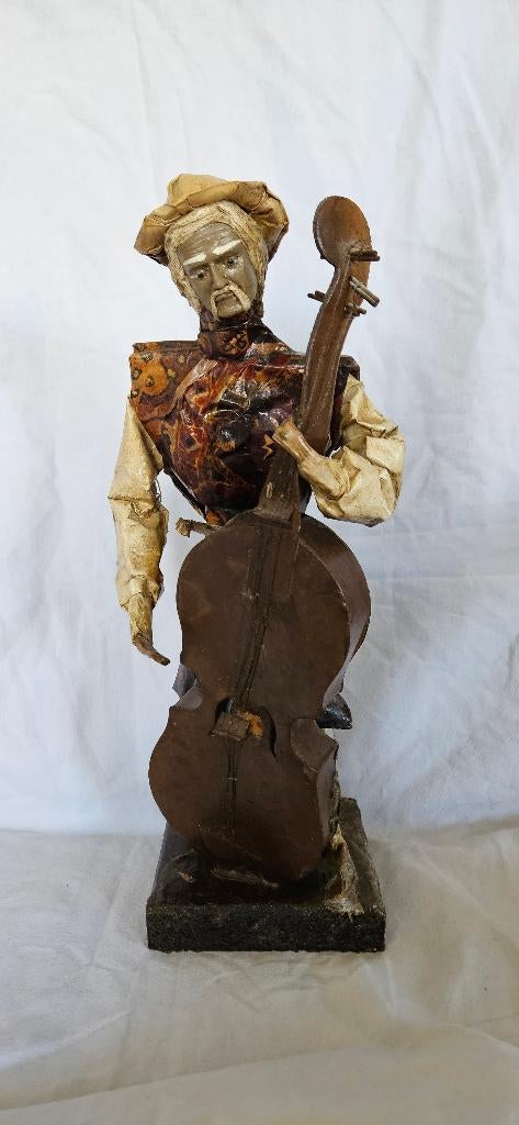 Mexicaanse muzikant - beeldje in Papier-maché, Verzamelen, Ophalen of Verzenden, Zo goed als nieuw