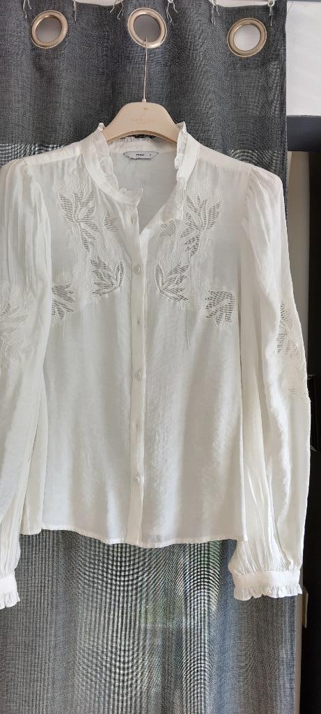 Blouse blanche en dentelle Pigalle, Taille 38/40 (M), Pigalle, Comme neuf, Blanc