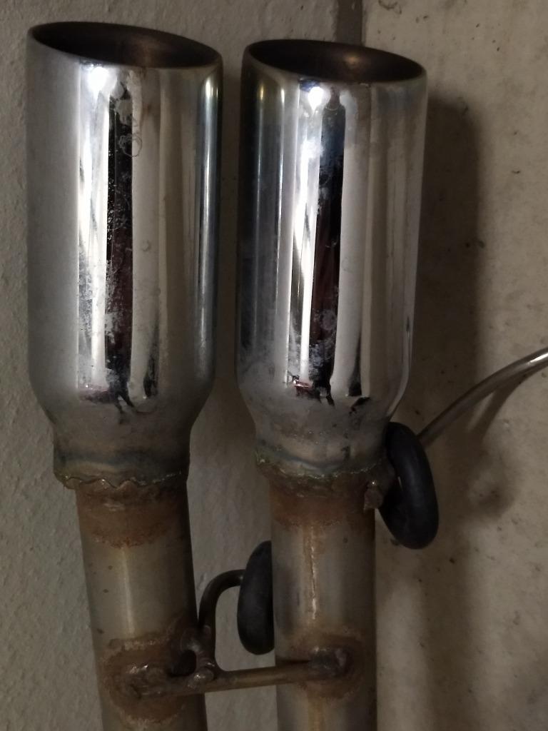 Sportuitlaat inox Mercedes W126, Ophalen, Gebruikt, Mercedes-Benz