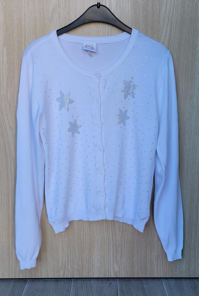 Witte gilet Le Chic - maat 164 (als nieuw!!), Kinderen en Baby's, Meisje, Le Chic, Trui of Vest, Ophalen of Verzenden