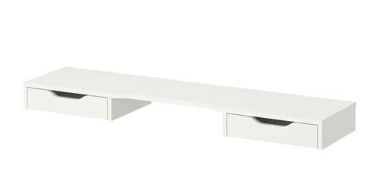 Tiroirs bureau ikea Alex 120x10cm, Enlèvement, Utilisé