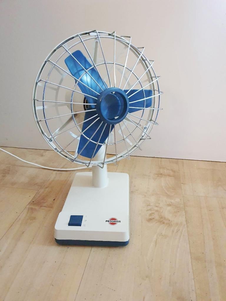 Ventilateur Vintage Progress, 2 positions,fonctionne, jr'70,, Enlèvement ou Envoi, Maison et Meubles